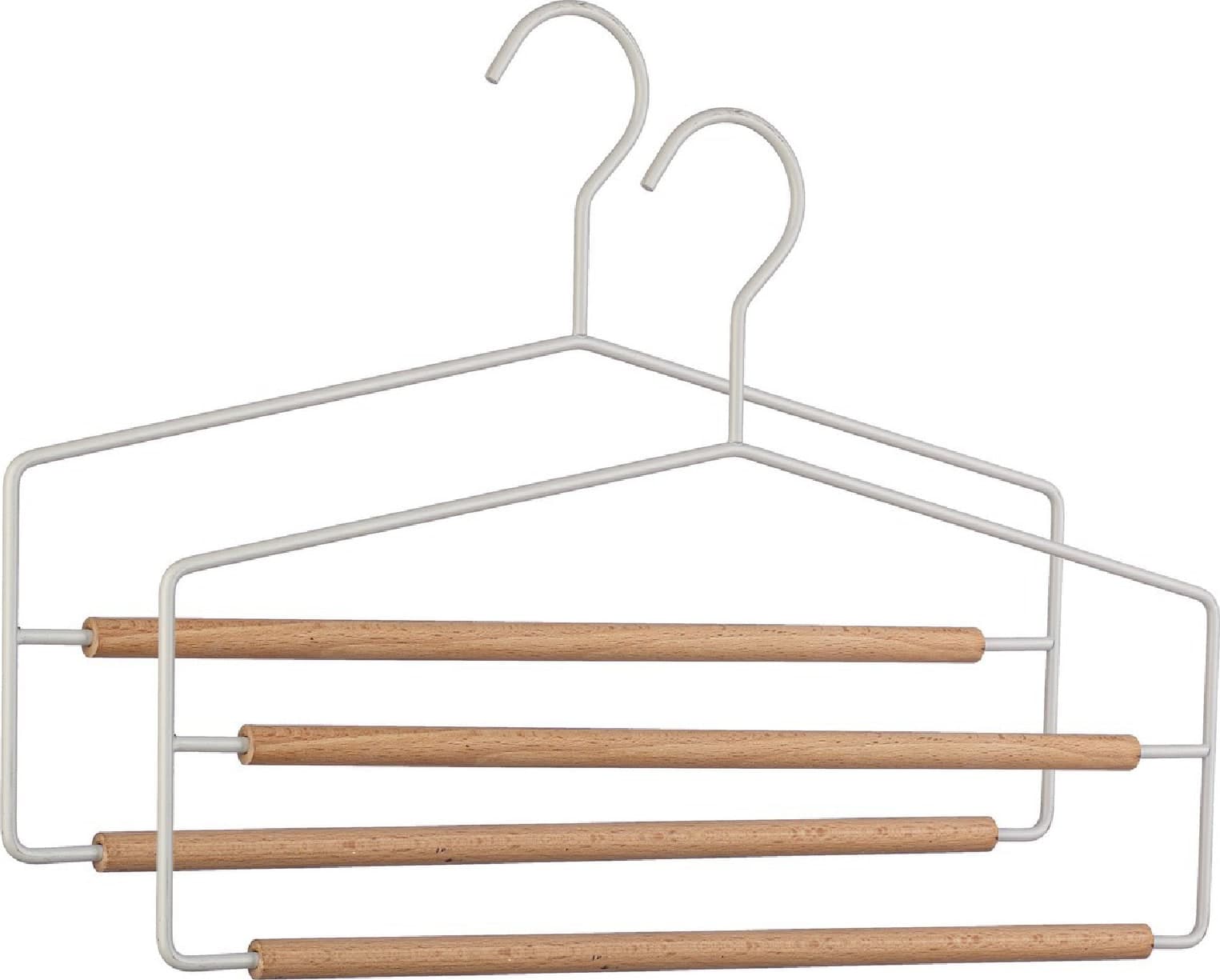 Gruccia 2 pezzi "Closet pantalone" in legno e acciaio in Organizer per cassetti Decor Space - Altamura, commercioVirtuoso.it