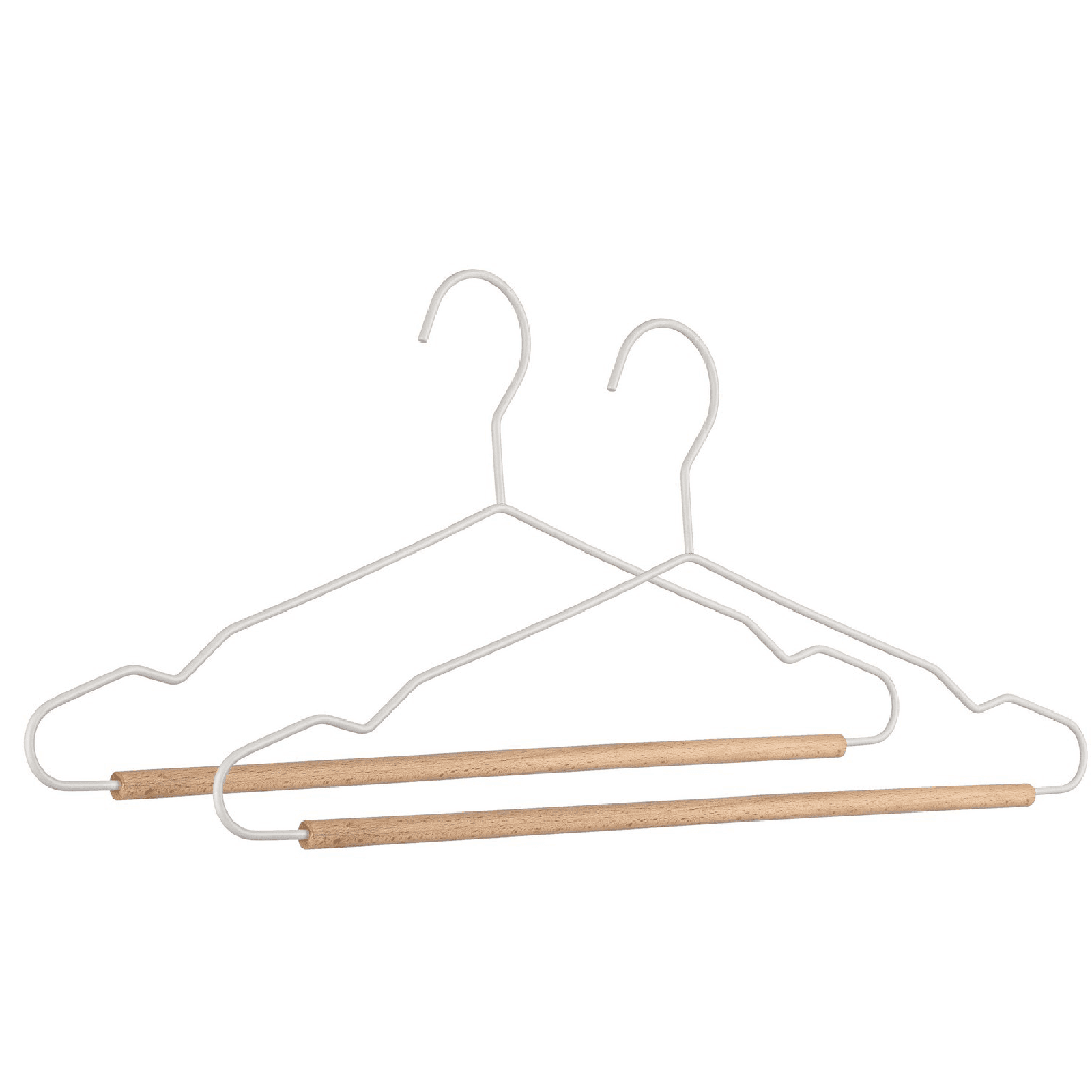 Set 2 gruccia con barra "Closet" in legno e acciaio in Organizer per cassetti Decor Space - Altamura, commercioVirtuoso.it