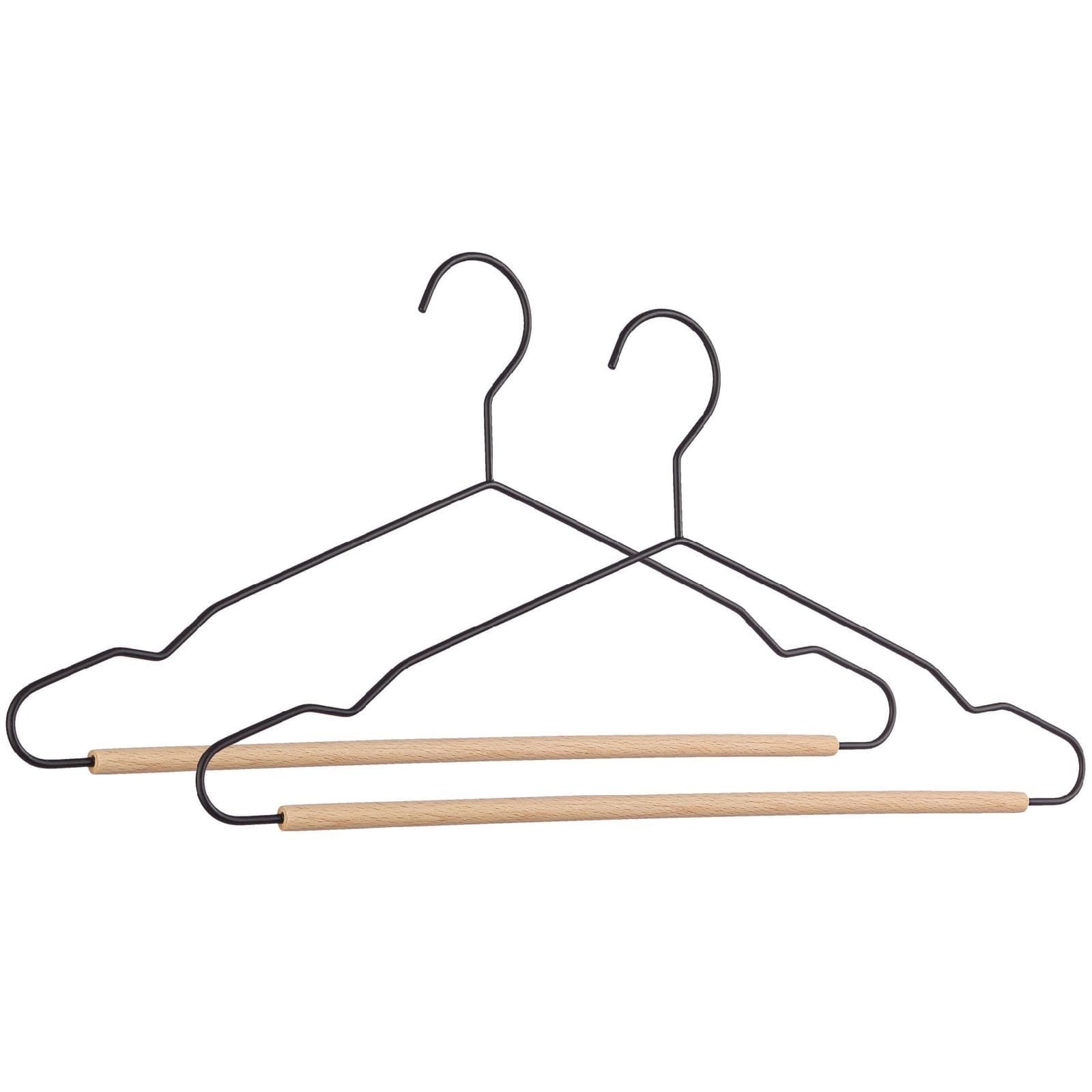 Set 2 gruccia con barra "Closet" in legno e acciaio in Organizer per cassetti Decor Space - Altamura, commercioVirtuoso.it