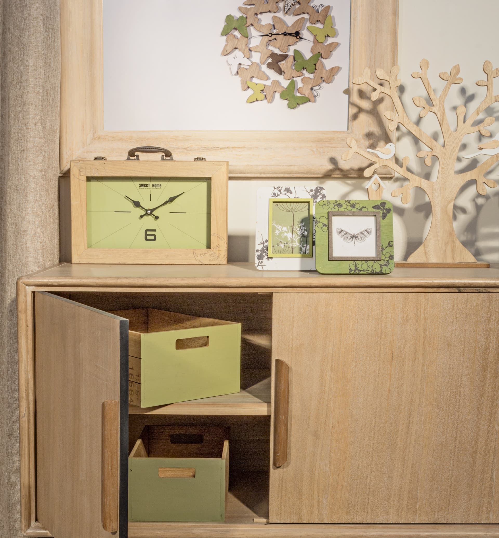 Orologio da tavolo "Life Rett" in mdf h 36x8x25.5 cm in Orologi da parete Decor Space - Altamura, commercioVirtuoso.it