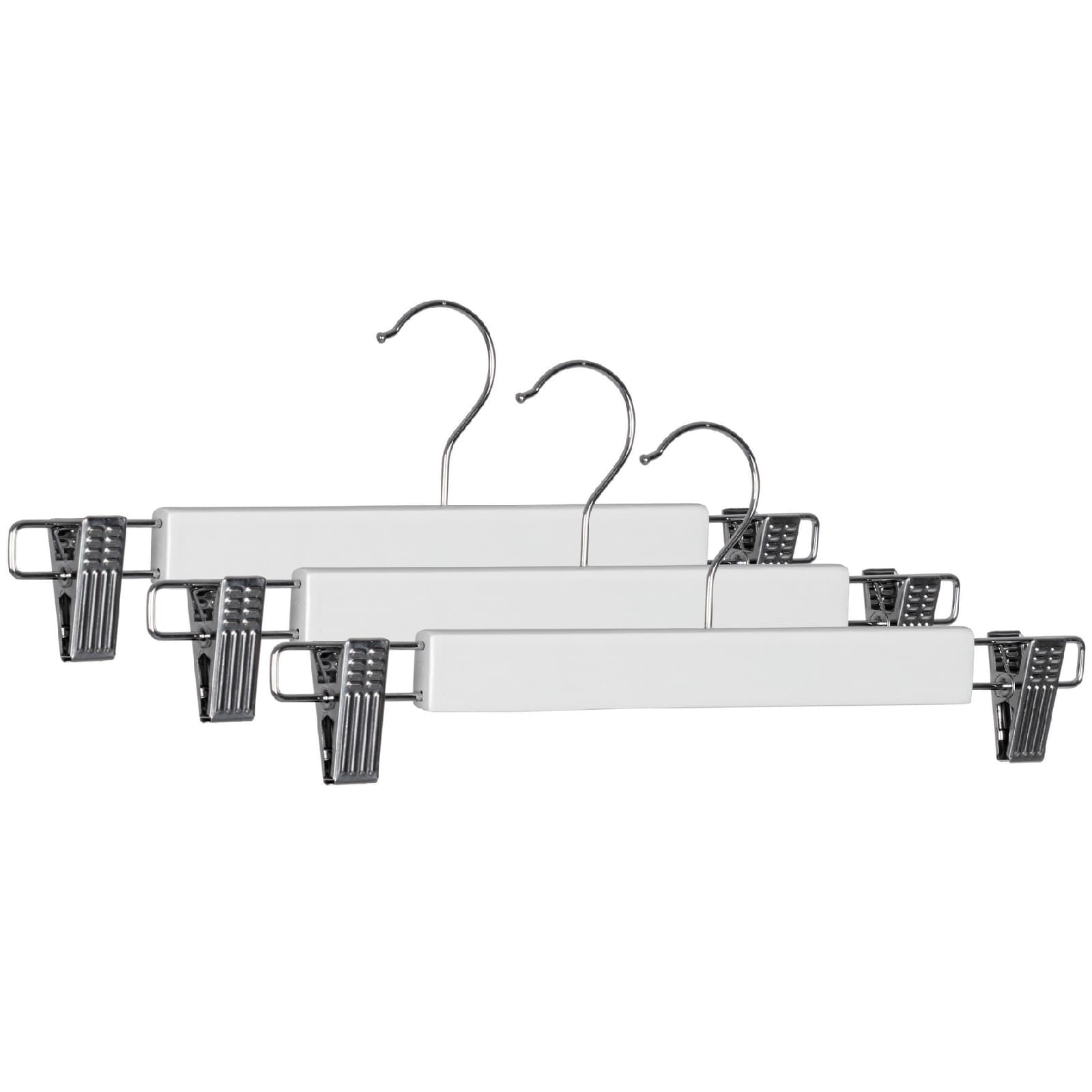 Set 3 gruccia "Fat" con clip di legno e acciaio in Organizer per cassetti Decor Space - Altamura, commercioVirtuoso.it