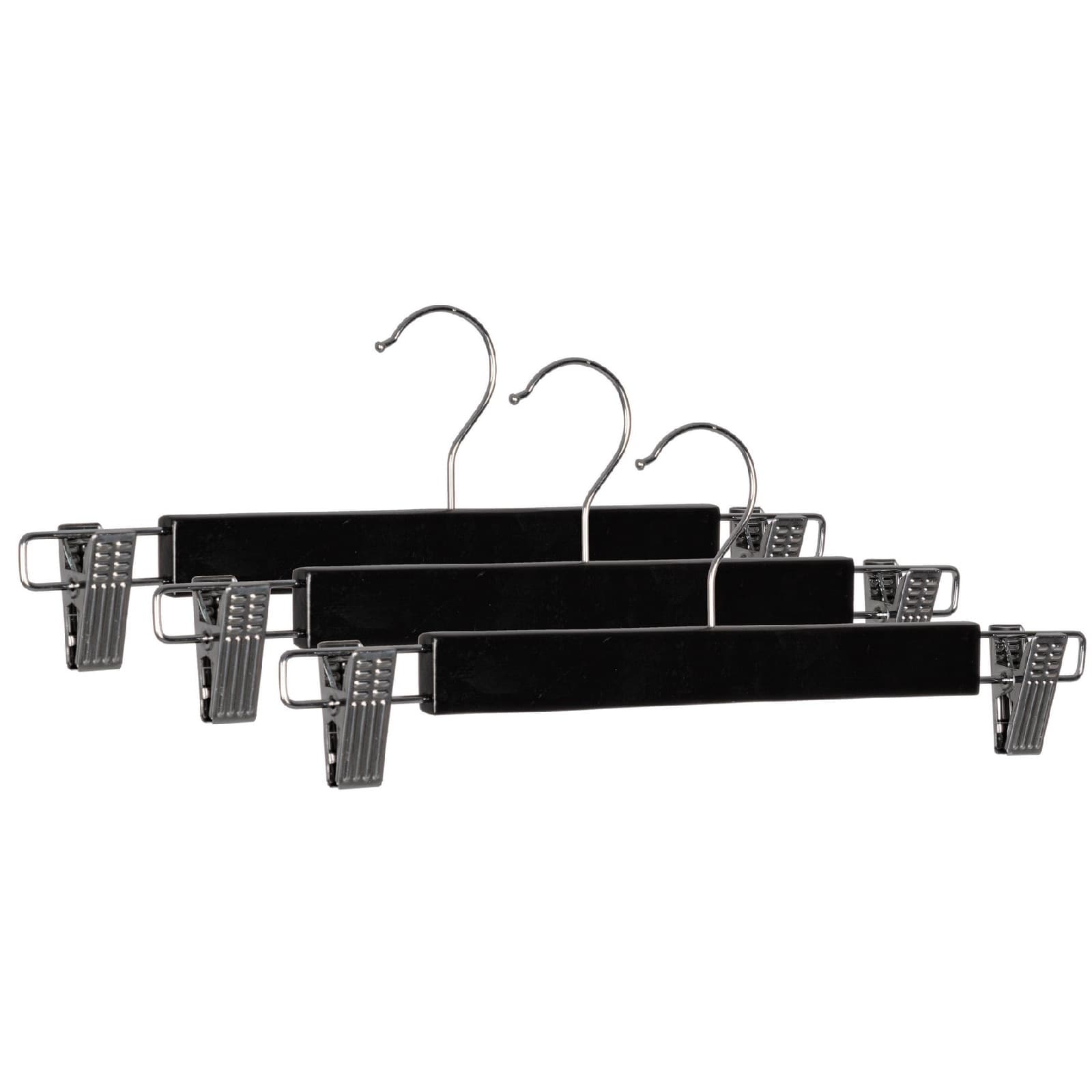 Set 3 gruccia "Fat" con clip di legno e acciaio in Organizer per cassetti Decor Space - Altamura, commercioVirtuoso.it