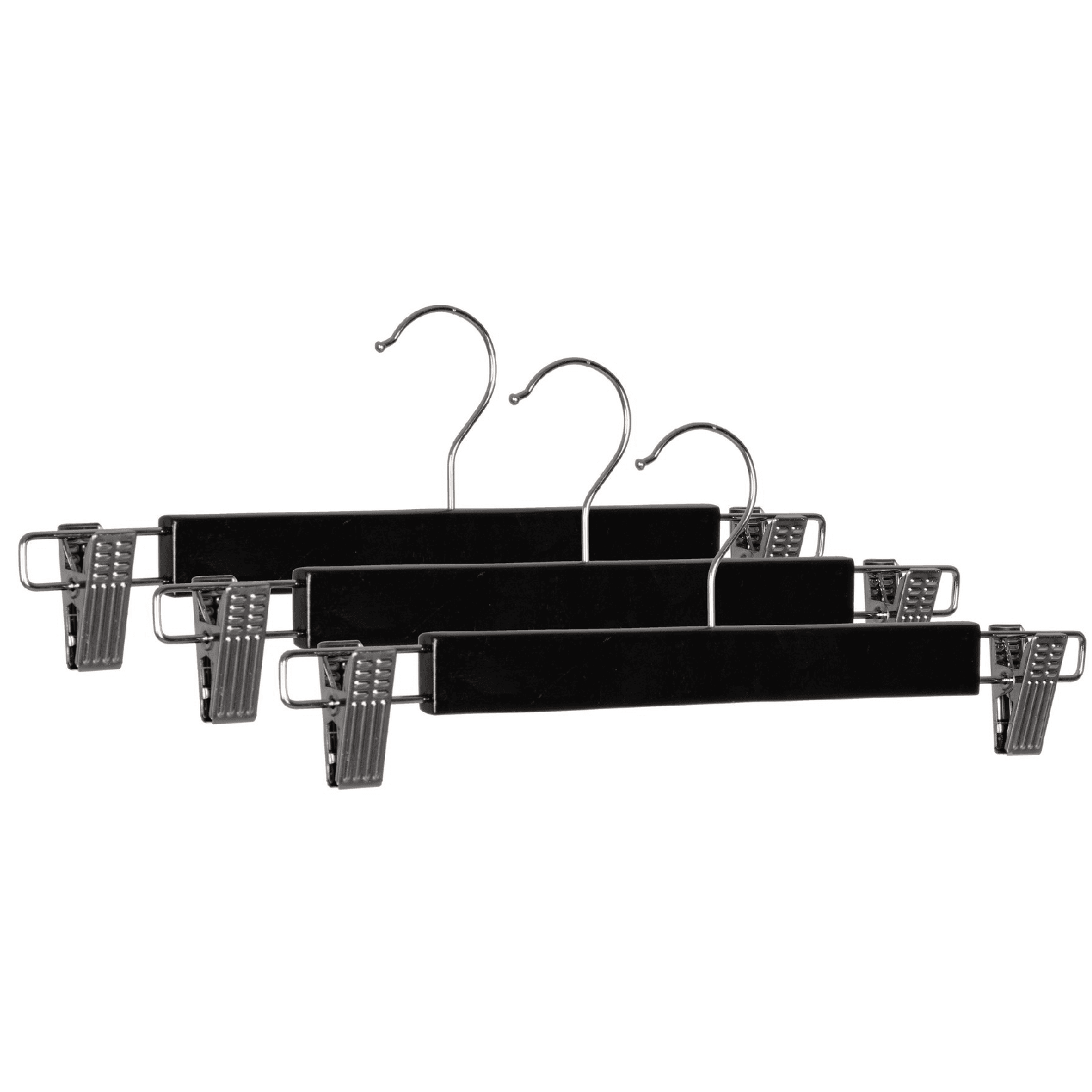 Set 3 gruccia "Fat" con clip di legno e acciaio in Organizer per cassetti Decor Space - Altamura, commercioVirtuoso.it