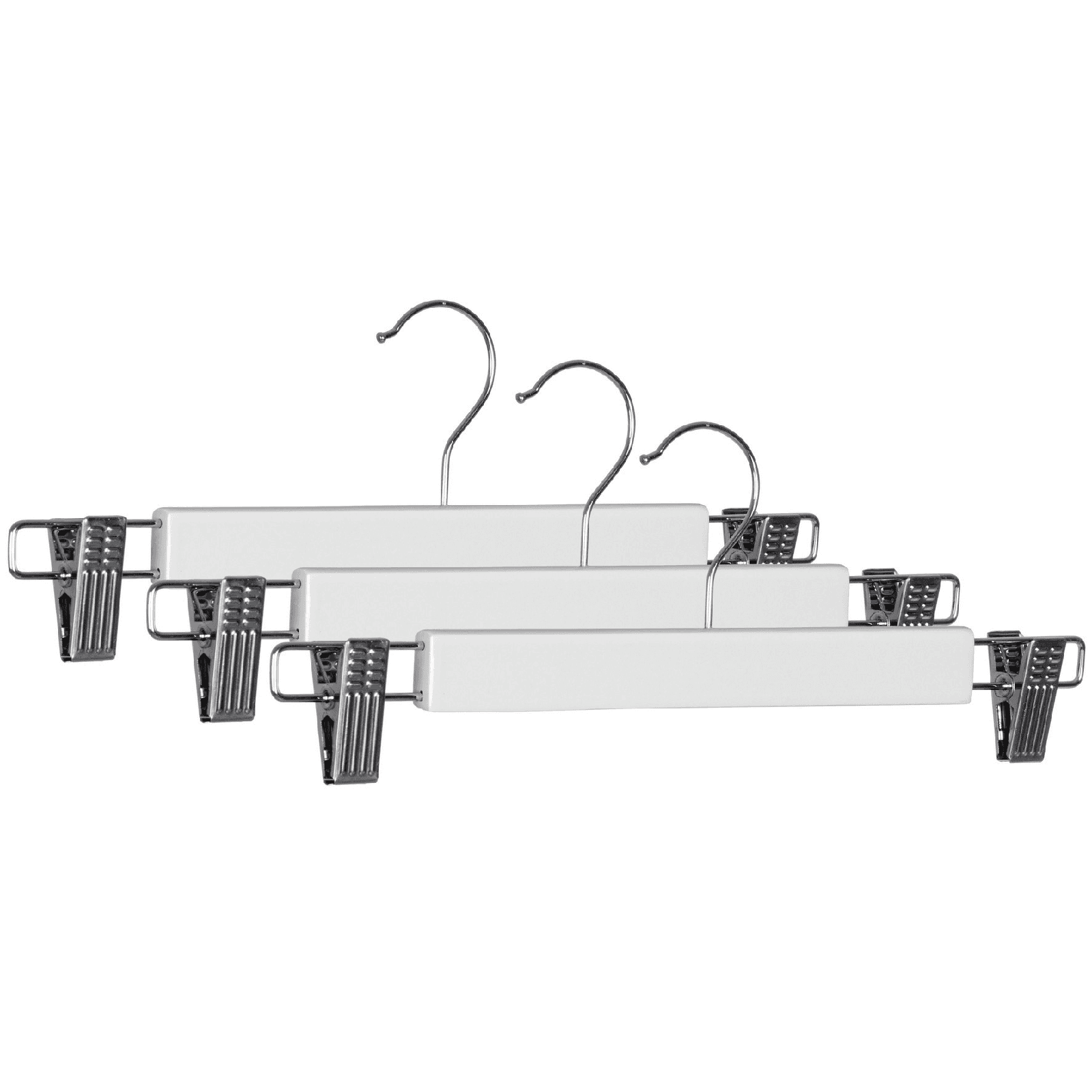 Set 3 gruccia "Fat" con clip di legno e acciaio in Organizer per cassetti Decor Space - Altamura, commercioVirtuoso.it