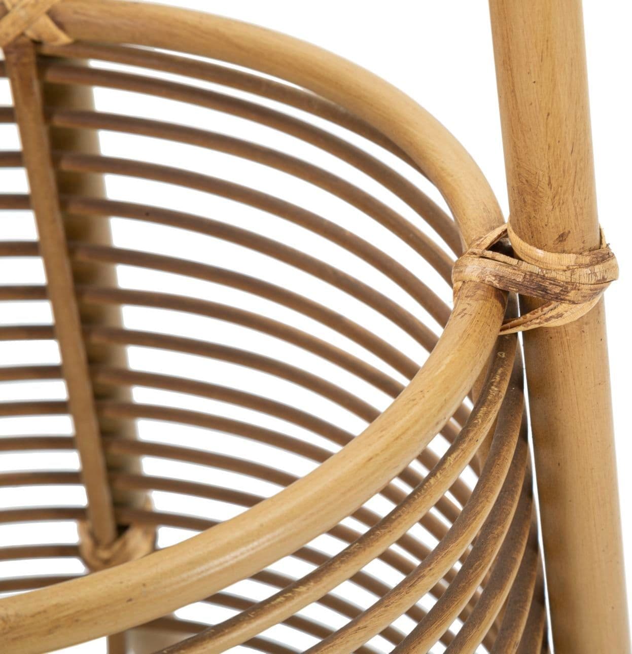 Appendiabiti "Panama" con portaombrelli in metallo e rattan per interni in Appendiabiti Decor Space - Altamura, commercioVirtuoso.it
