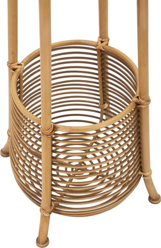 Appendiabiti "Panama" con portaombrelli in metallo e rattan per interni in Appendiabiti Decor Space - Altamura, commercioVirtuoso.it