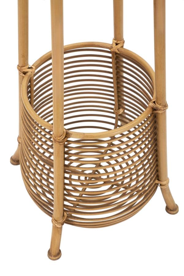 Appendiabiti "Panama" con portaombrelli in metallo e rattan per interni in Appendiabiti Decor Space - Altamura, commercioVirtuoso.it