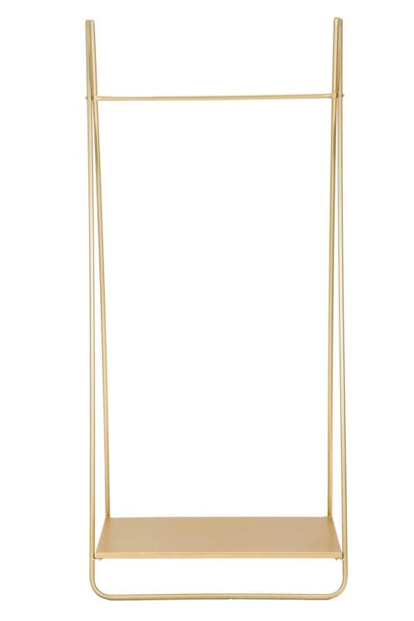 Appendiabiti struttura in metallo color oro con ripiano per interni in Appendiabiti Decor Space - Altamura, commercioVirtuoso.it
