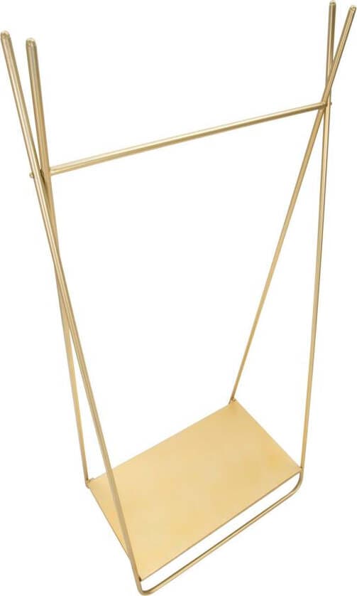 Appendiabiti-struttura-in-metallo-color-oro-con-ripiano-per-interni