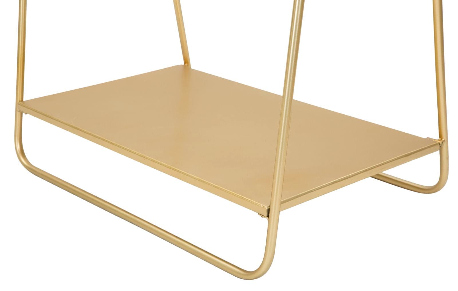 Appendiabiti struttura in metallo color oro con ripiano per interni in Appendiabiti Decor Space - Altamura, commercioVirtuoso.it