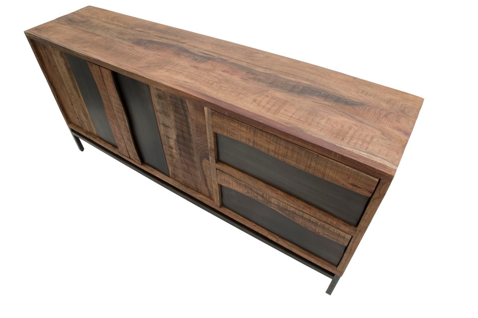 Mobile "Yellowstone" in legno di acacia per interno 175 x 40 x 80h cm in Pareti attrezzate Decor Space - Altamura, commercioVirtuoso.it