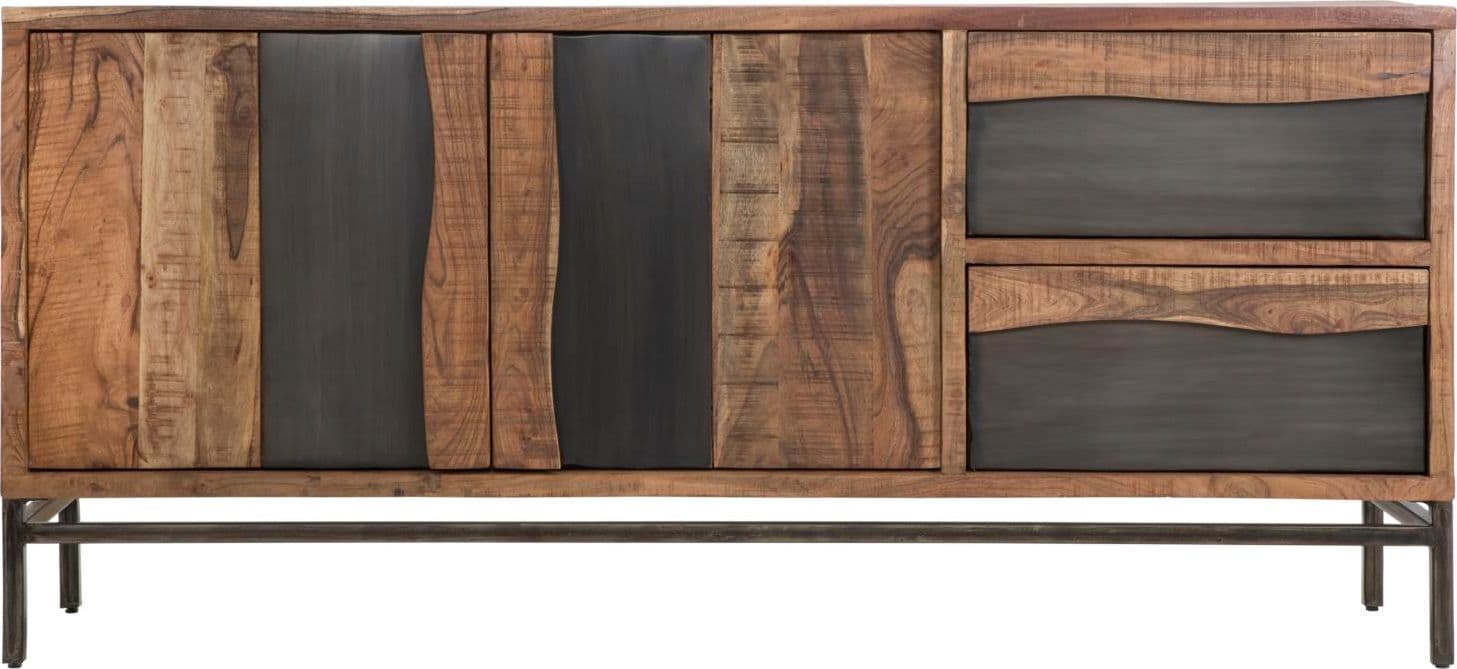 Mobile "Yellowstone" in legno di acacia per interno 175 x 40 x 80h cm in Pareti attrezzate Decor Space - Altamura, commercioVirtuoso.it