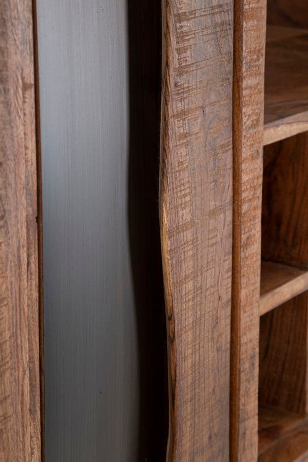 Libreria "Yellowstone" in legno di acacia e metallo per interno in Librerie Decor Space - Altamura, commercioVirtuoso.it