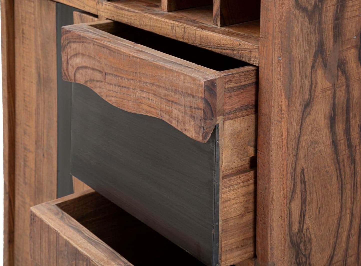 Libreria "Yellowstone" in legno di acacia e metallo per interno in Librerie Decor Space - Altamura, commercioVirtuoso.it