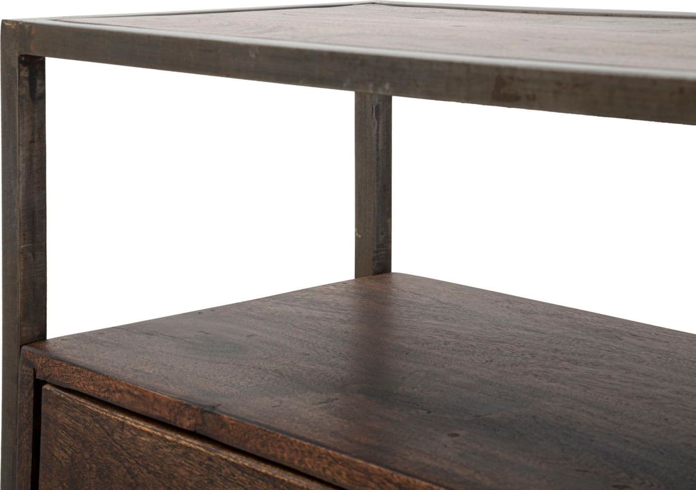 Mobiletto "Burn" in legno di acacia per interno 75 x 30 x 83h cm in Cassettiere Decor Space - Altamura, commercioVirtuoso.it