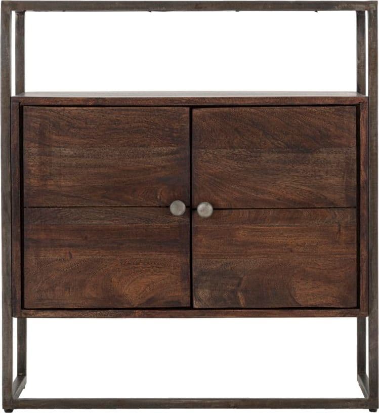 Mobiletto "Burn" in legno di acacia per interno 75 x 30 x 83h cm in Cassettiere Decor Space - Altamura, commercioVirtuoso.it