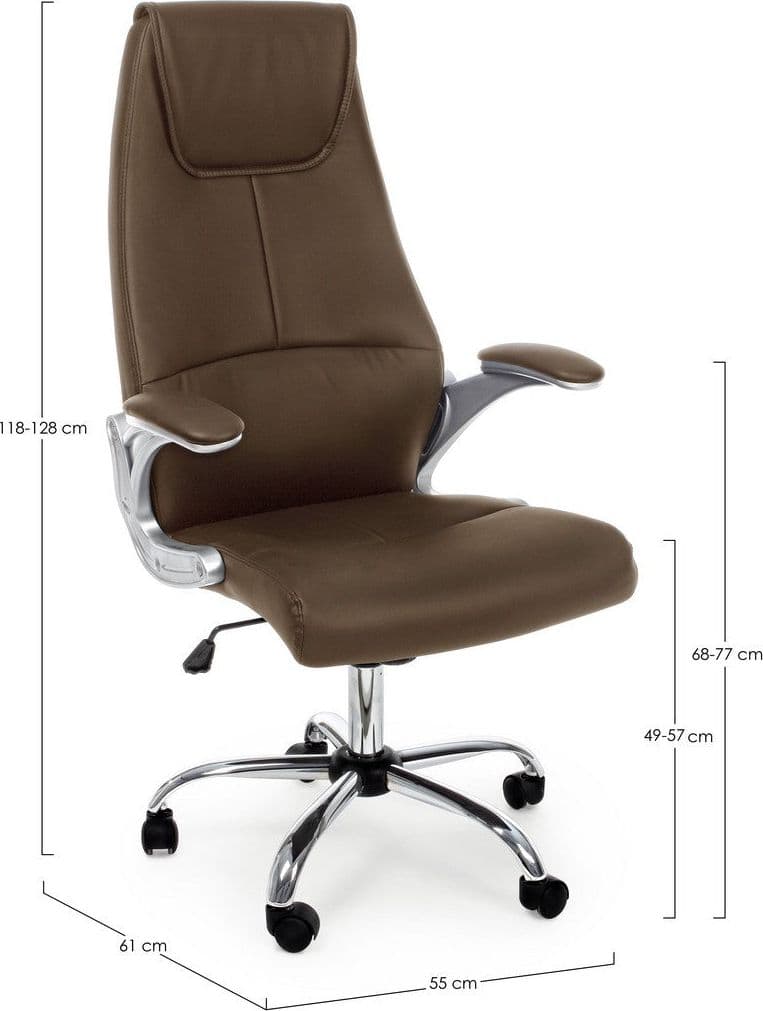 Poltrona "Camberra" da ufficio ergonomica con braccioli, altezza regolabile in Poltrone Decor Space - Altamura, commercioVirtuoso.it