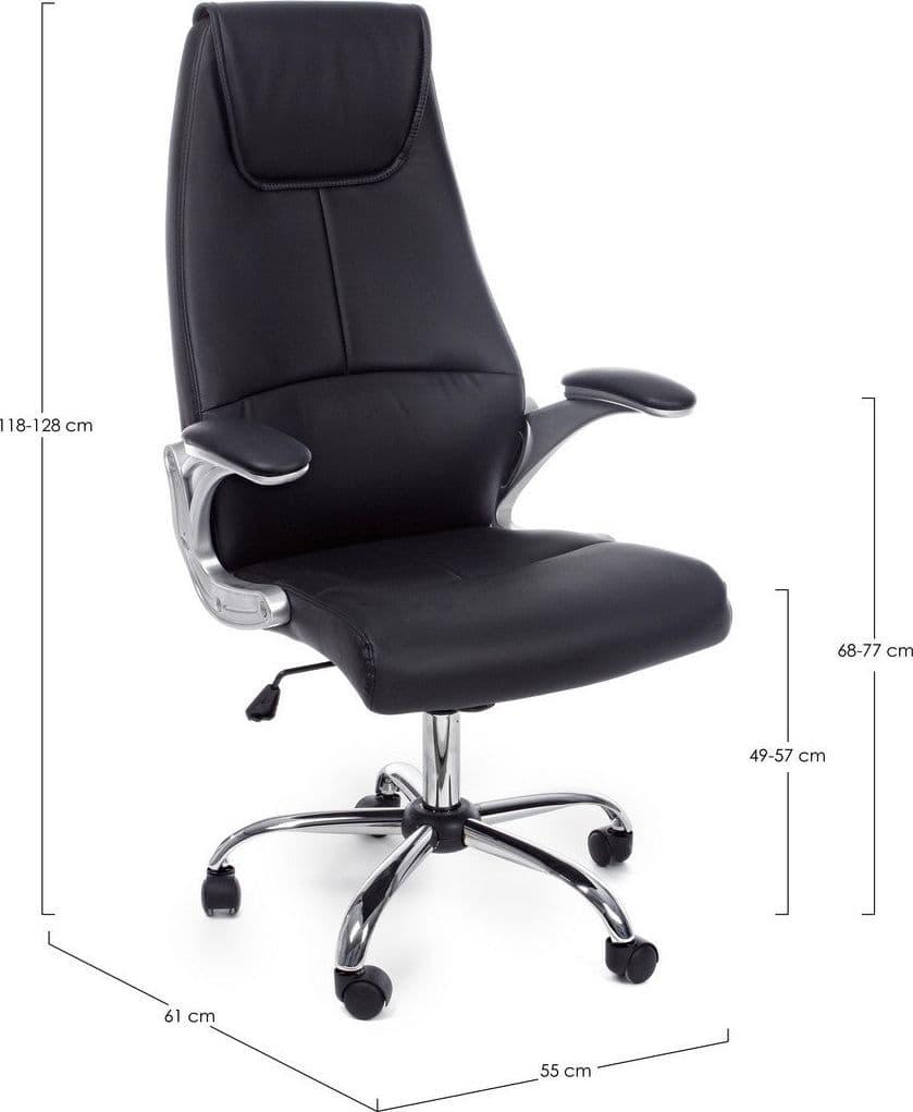 Poltrona "Camberra" da ufficio ergonomica con braccioli, altezza regolabile in Poltrone Decor Space - Altamura, commercioVirtuoso.it