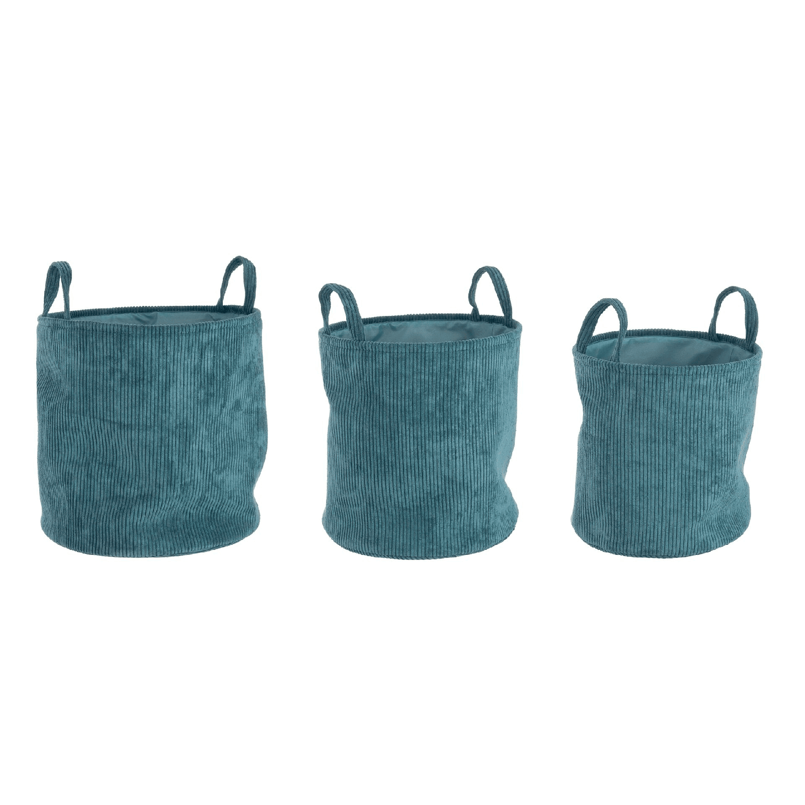 Set 3 porta oggetti "Shirley" ottanio con manico in Organizer per cassetti Decor Space - Altamura, commercioVirtuoso.it