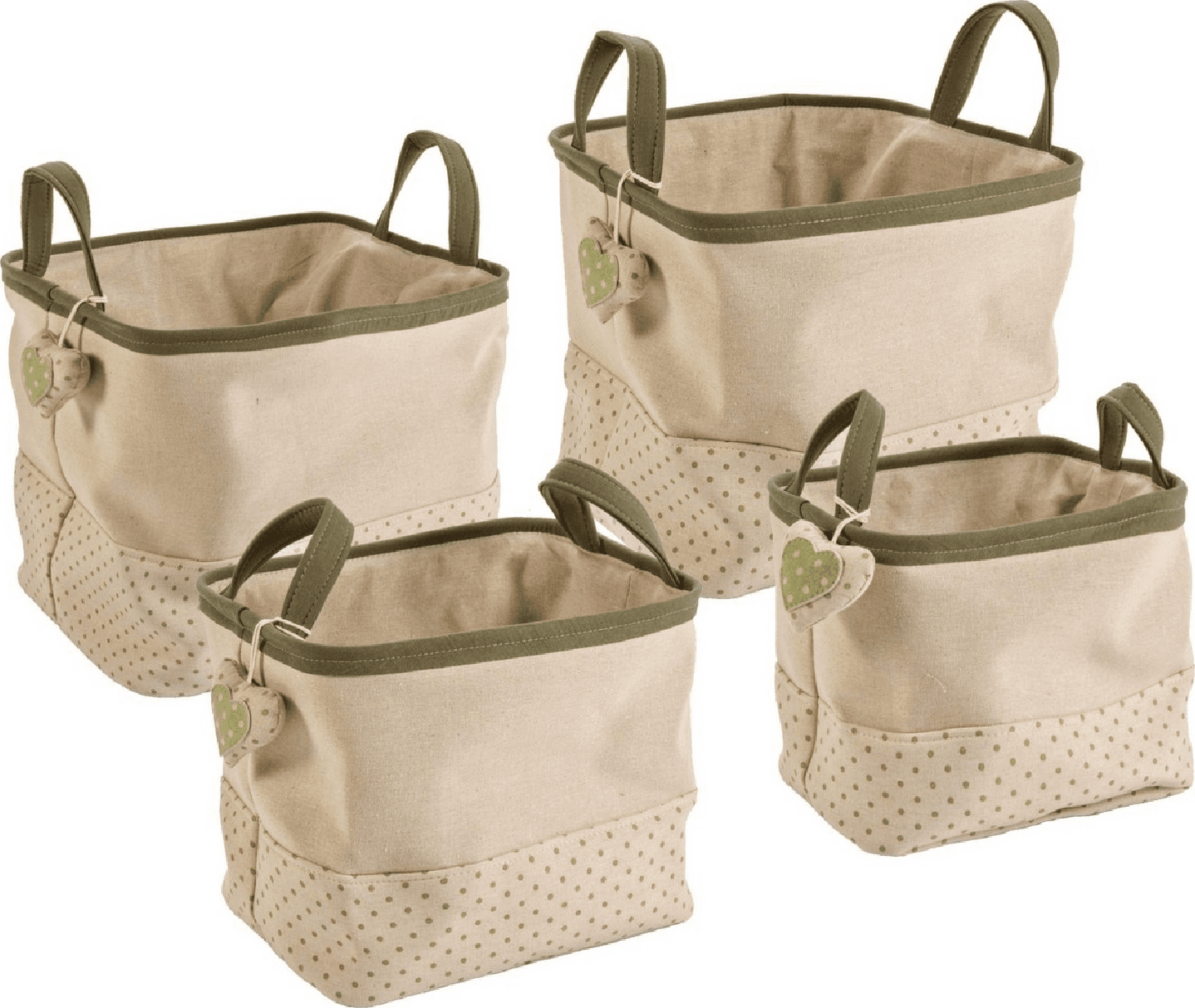 Set 4 porta oggetti "Joyce" rettangolare in poliestere in Organizer per cassetti Decor Space - Altamura, commercioVirtuoso.it