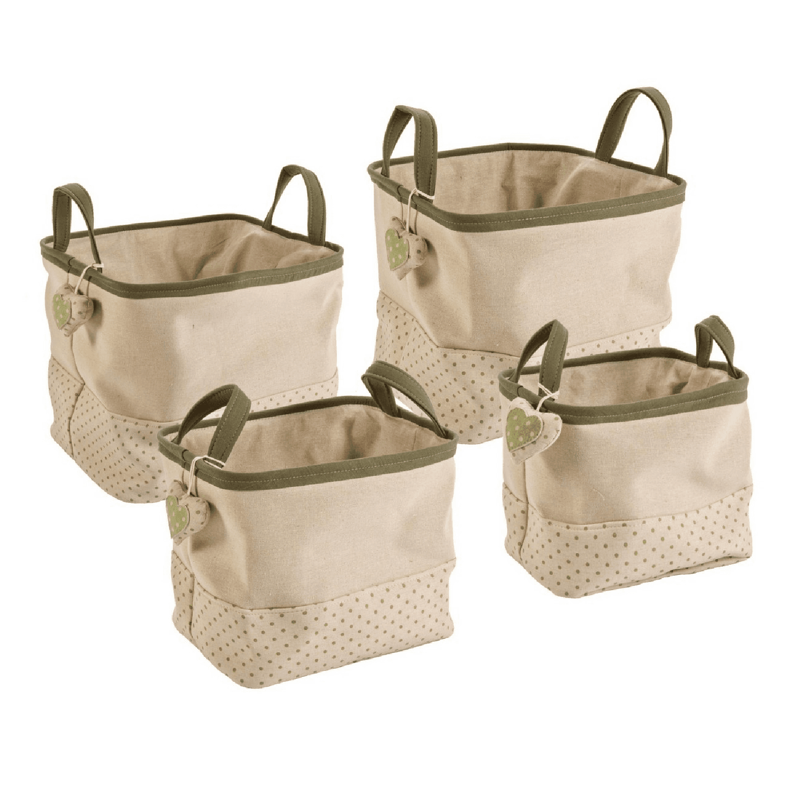 Set 4 porta oggetti "Joyce" rettangolare in poliestere in Organizer per cassetti Decor Space - Altamura, commercioVirtuoso.it