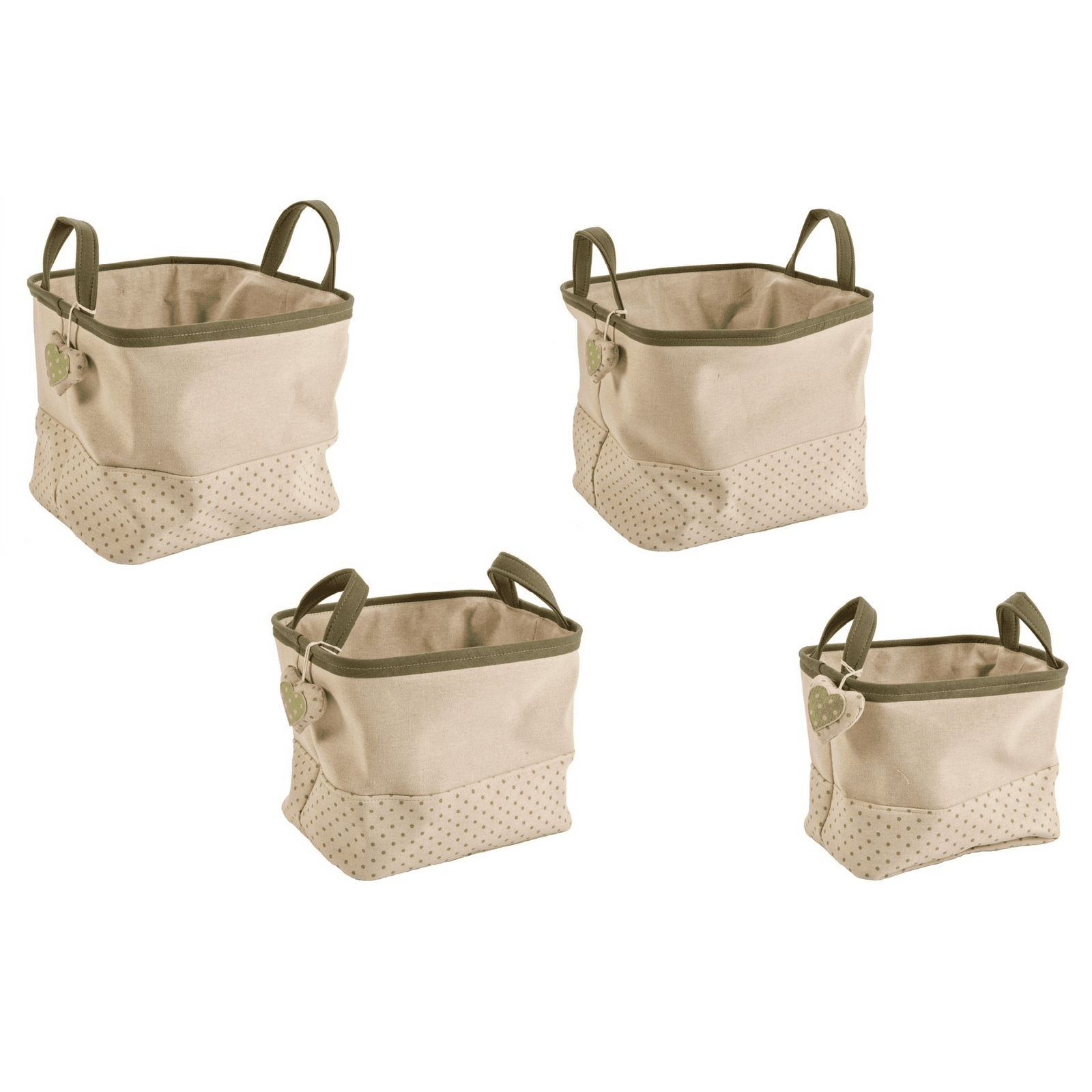 Set 4 porta oggetti "Joyce" rettangolare in poliestere in Organizer per cassetti Decor Space - Altamura, commercioVirtuoso.it