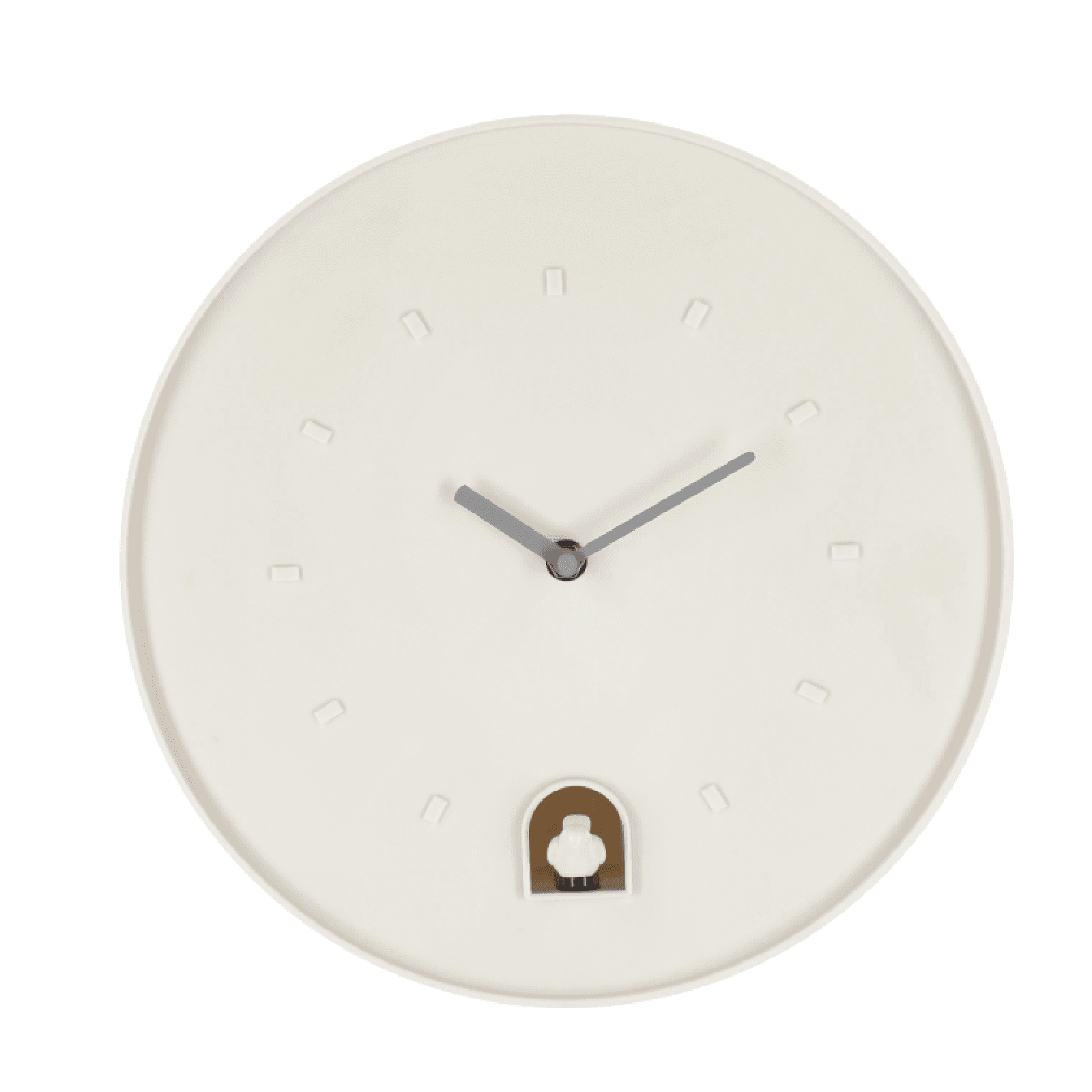 Orologio da parete "Damian" con cucù in plastica Ø30x8 cm a batteria in Orologi da parete Decor Space - Altamura, commercioVirtuoso.it