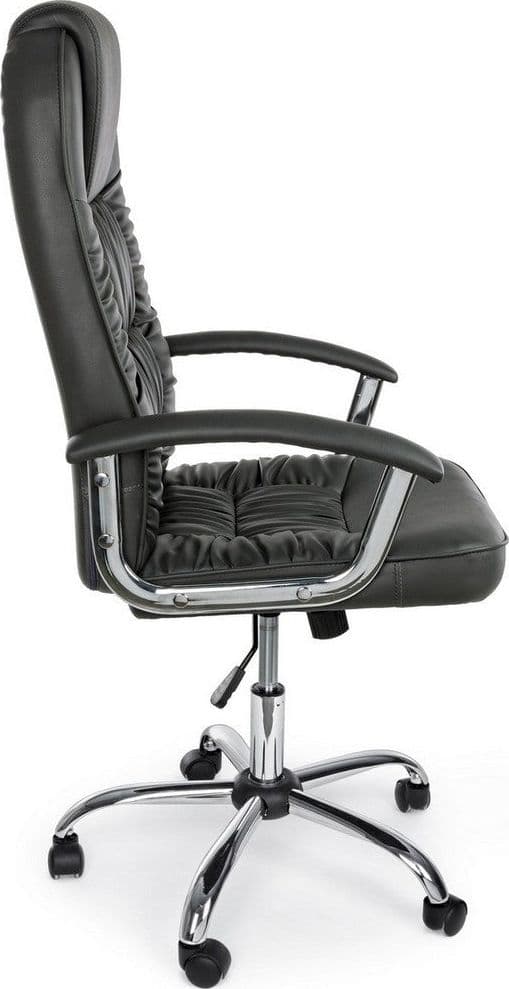 Poltrona "Dehli" da ufficio ergonomica, rivestimento in similpelle con braccioli e ruote in Poltrone Decor Space - Altamura, commercioVirtuoso.it