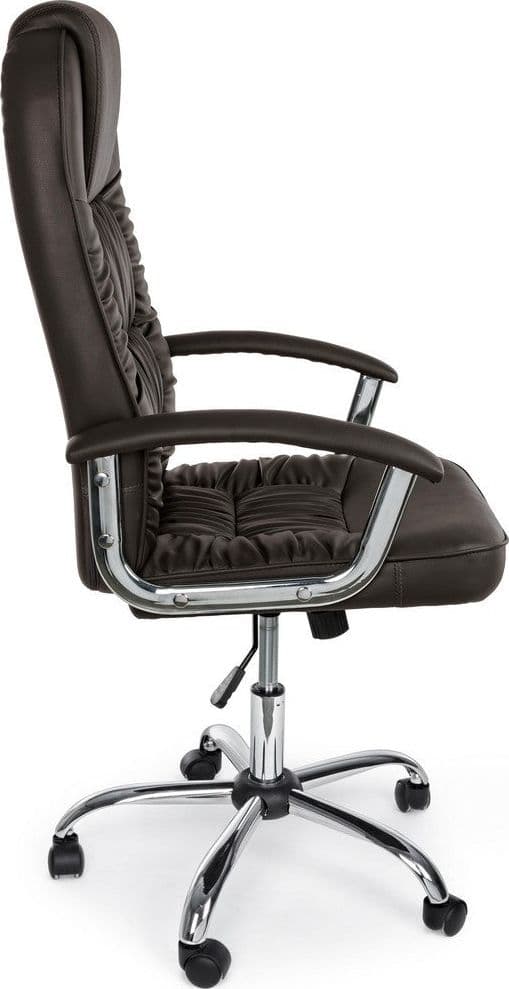 Poltrona "Dehli" da ufficio ergonomica, rivestimento in similpelle con braccioli e ruote in Poltrone Decor Space - Altamura, commercioVirtuoso.it
