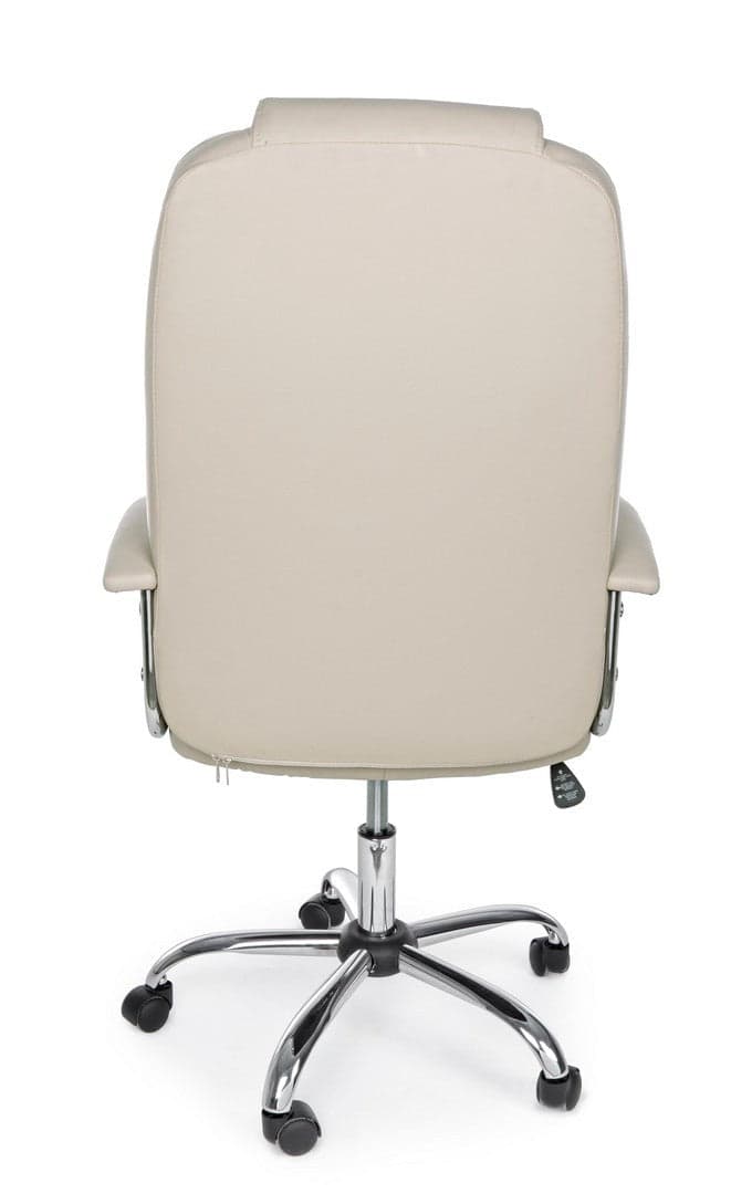 Poltrona "Dehli" da ufficio ergonomica, rivestimento in similpelle con braccioli e ruote in Poltrone Decor Space - Altamura, commercioVirtuoso.it