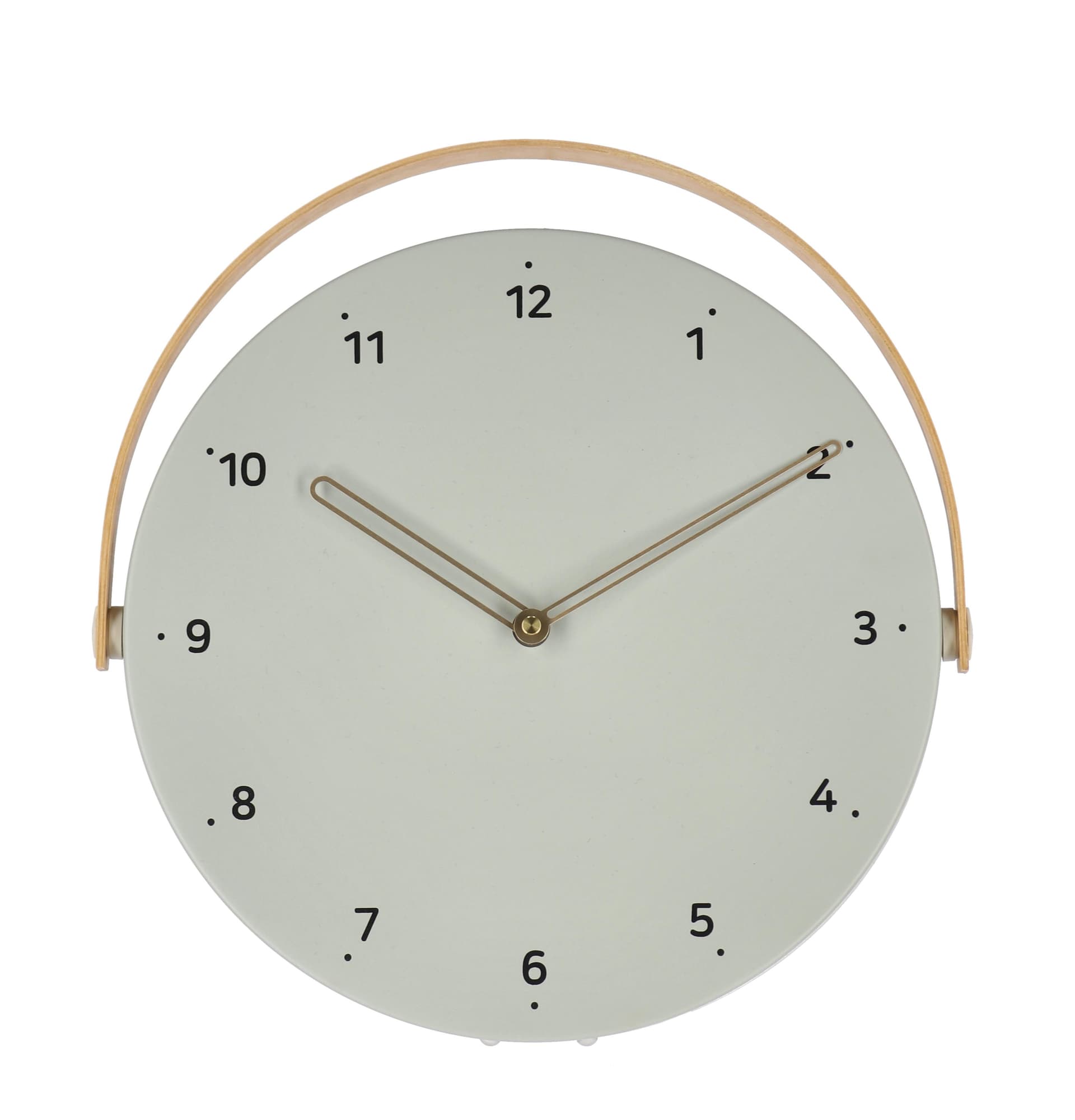 Orologio da parete "Josue" in metallo con manico Ø 32 cm in Orologi da parete Decor Space - Altamura, commercioVirtuoso.it