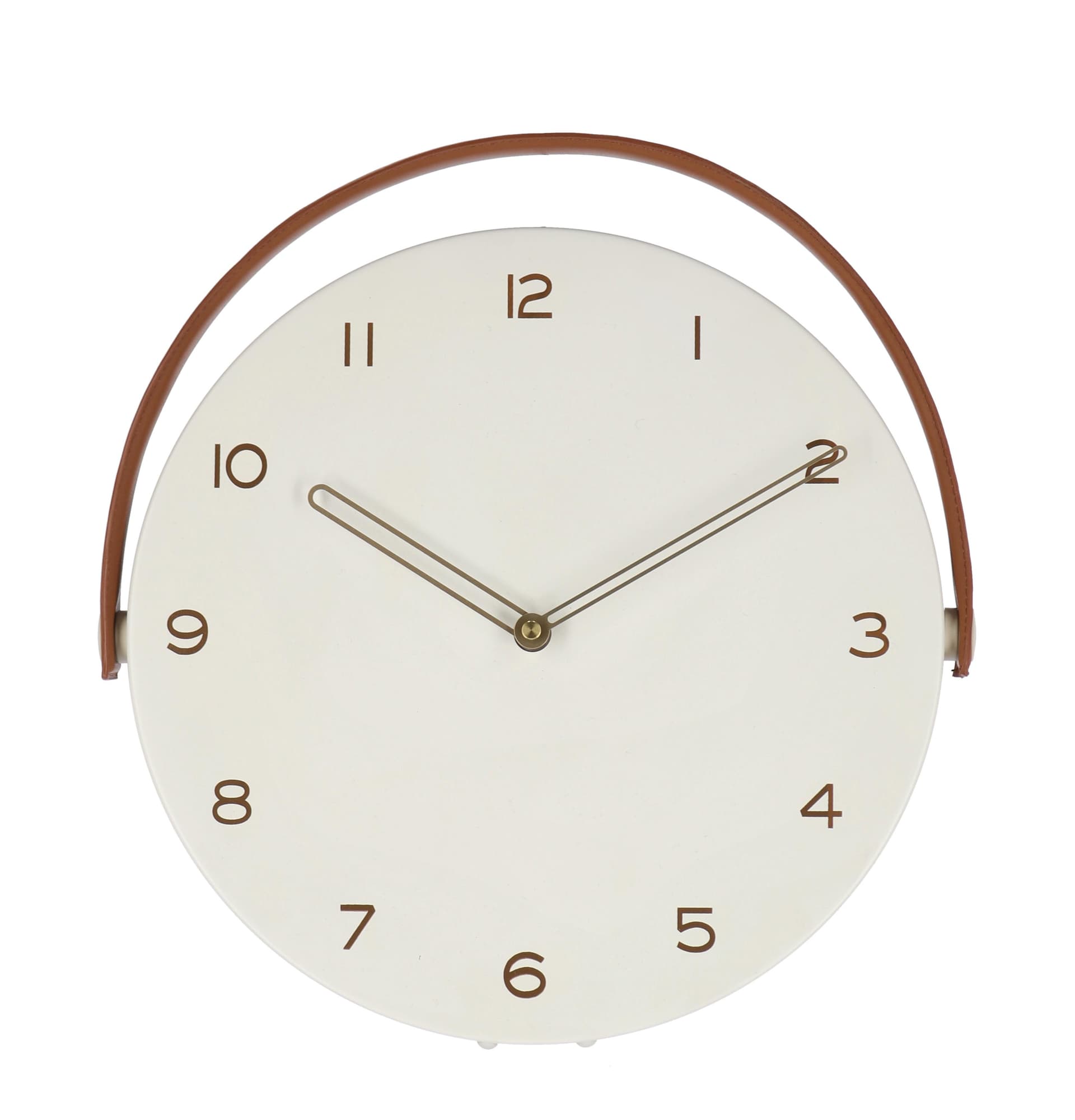 Orologio da parete "Josue" in metallo con manico Ø 32 cm in Orologi da parete Decor Space - Altamura, commercioVirtuoso.it