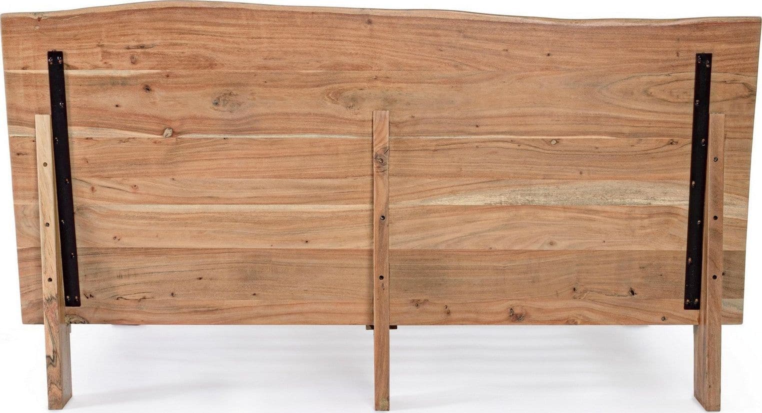 Letto a due posti "Aron" con Struttura in legno di acacia, stile moderno in Materassi Decor Space - Altamura, commercioVirtuoso.it