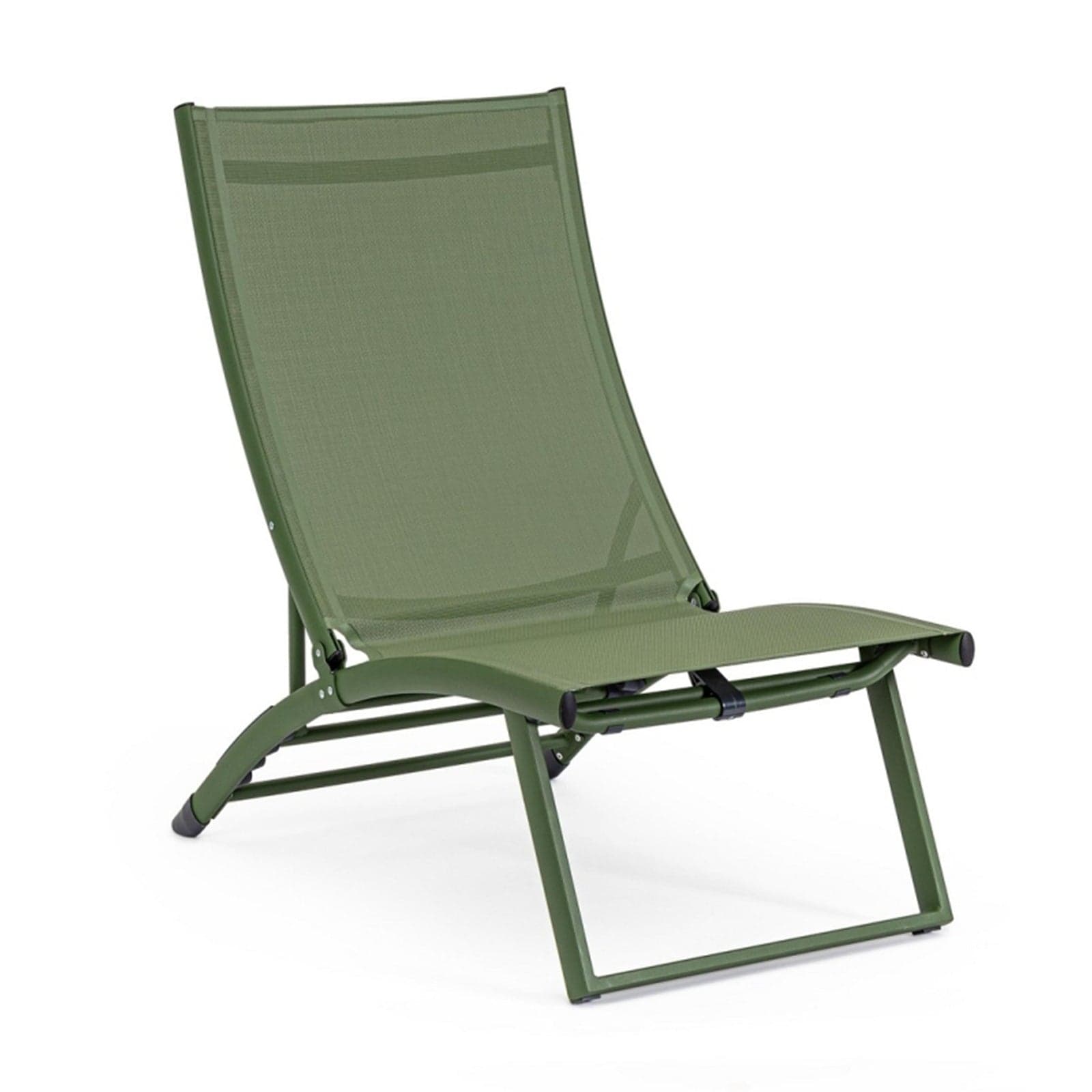 Poltrona Lounge reclinabile "Taylor" struttura in alluminio, da 53 x 166.5 x 90 cm