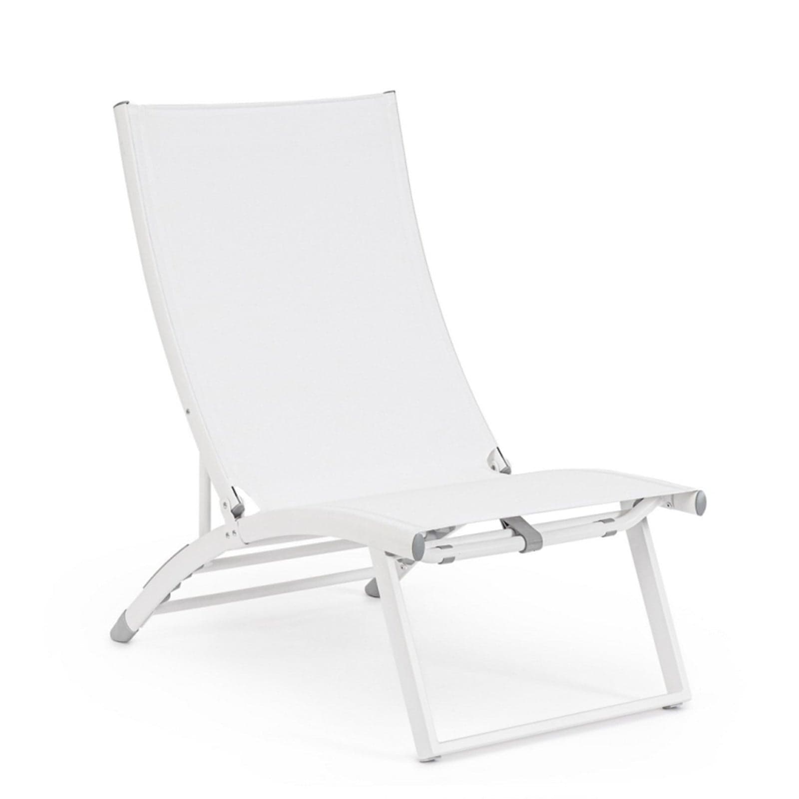 Poltrona Lounge reclinabile "Taylor" struttura in alluminio, da 53 x 166.5 x 90 cm in Poltrone Decor Space - Altamura, commercioVirtuoso.it