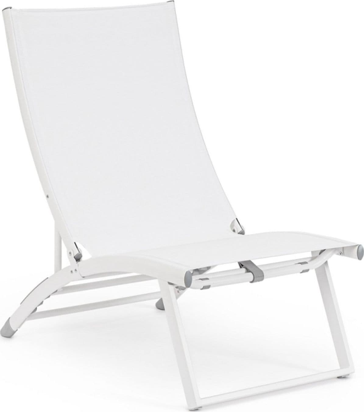Poltrona Lounge reclinabile "Taylor" struttura in alluminio, da 53 x 166.5 x 90 cm in Poltrone Decor Space - Altamura, commercioVirtuoso.it