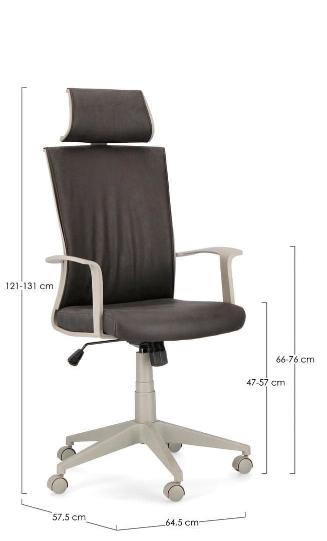 Poltrona "Gordon" da ufficio ergonomica con braccioli, meccanismo Butterfly in Poltrone Decor Space - Altamura, commercioVirtuoso.it