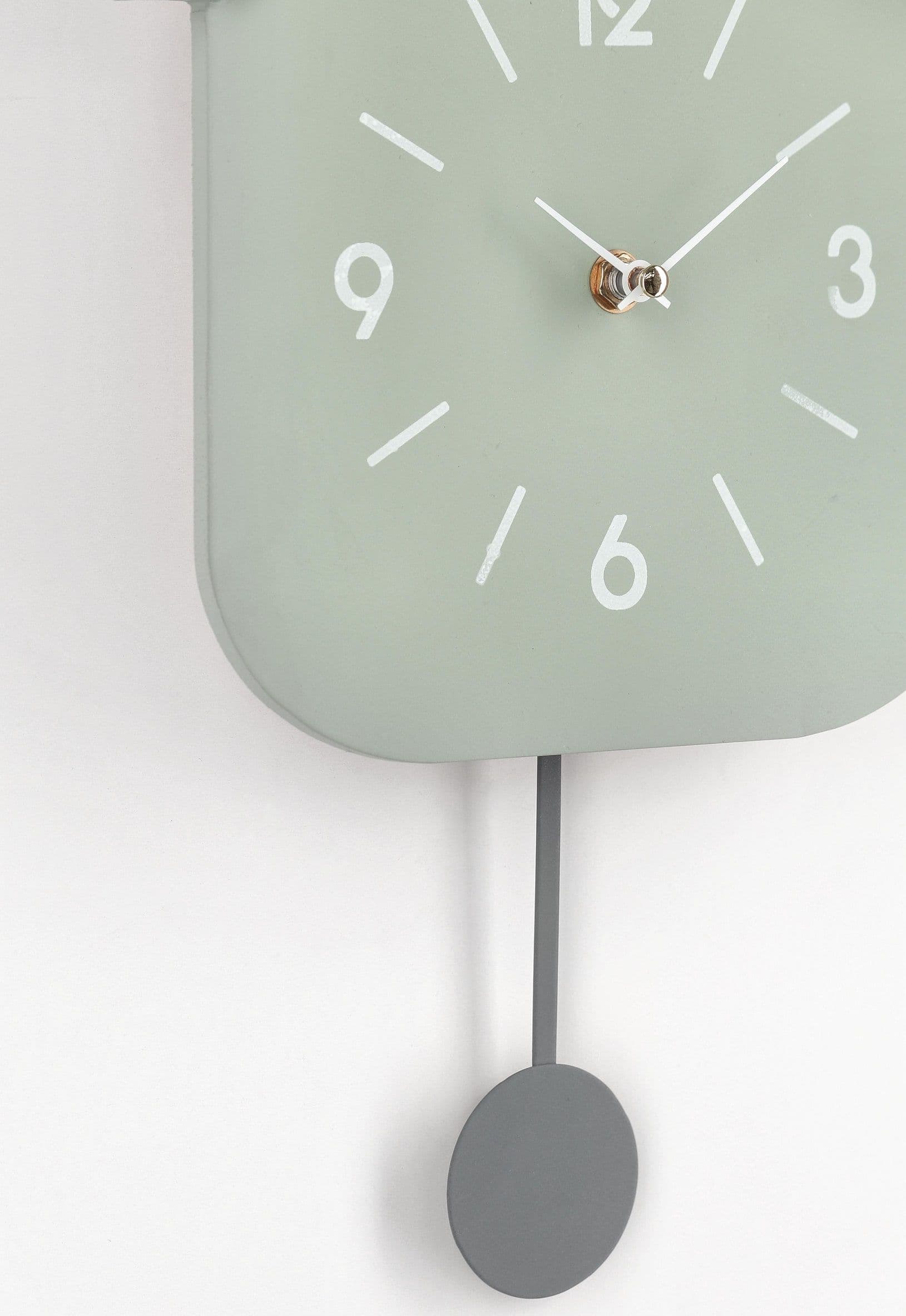 Orologio da parete "Home" con pendolo in acciaio a batteria 24x5,5x37,5 h cm in Orologi da parete Decor Space - Altamura, commercioVirtuoso.it