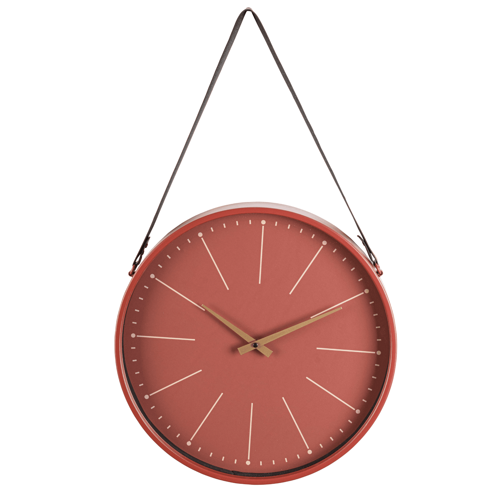 Orologio da parete "Timely"  in acciaio a batteria h 40x6x66 cm in Orologi da parete Decor Space - Altamura, commercioVirtuoso.it