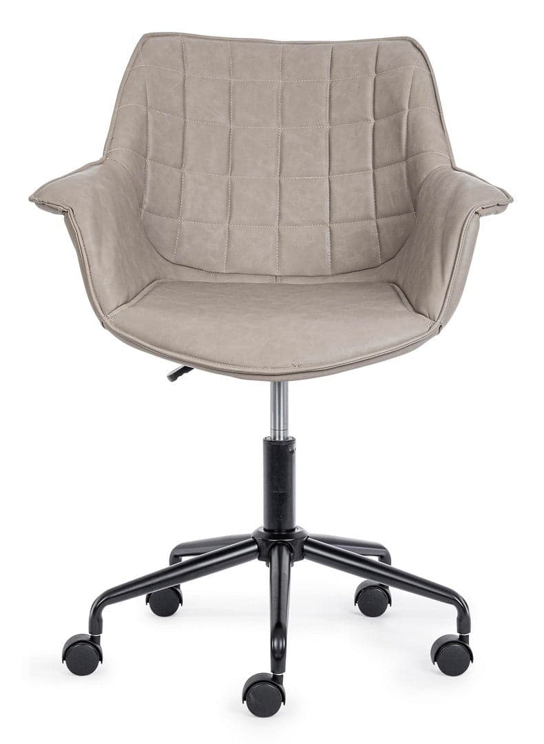Poltrona "Joshua" da ufficio ergonomica, rivestimento in similpelle con braccioli e ruote in Poltrone Decor Space - Altamura, commercioVirtuoso.it
