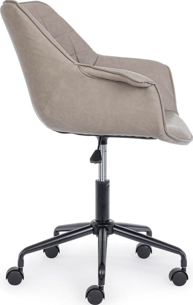 Poltrona "Joshua" da ufficio ergonomica, rivestimento in similpelle con braccioli e ruote in Poltrone Decor Space - Altamura, commercioVirtuoso.it