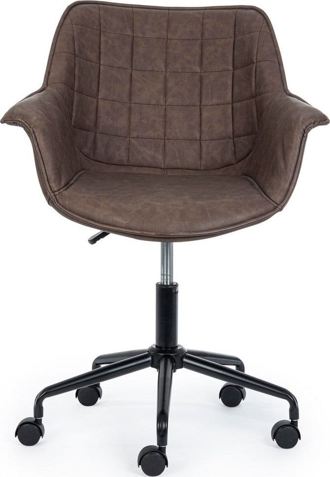 Poltrona "Joshua" da ufficio ergonomica, rivestimento in similpelle con braccioli e ruote in Poltrone Decor Space - Altamura, commercioVirtuoso.it