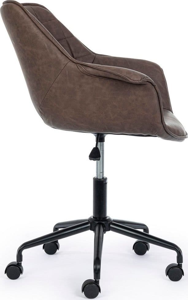 Poltrona "Joshua" da ufficio ergonomica, rivestimento in similpelle con braccioli e ruote in Poltrone Decor Space - Altamura, commercioVirtuoso.it