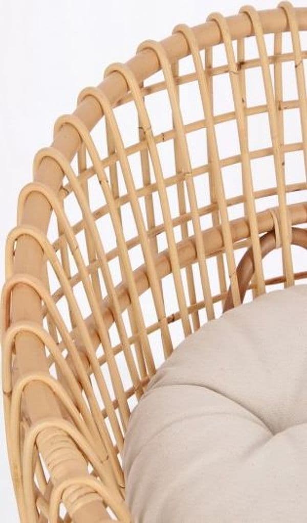 Poltrona "Camaleonte" con struttura in rattan e cuscino in Poltrone Decor Space - Altamura, commercioVirtuoso.it