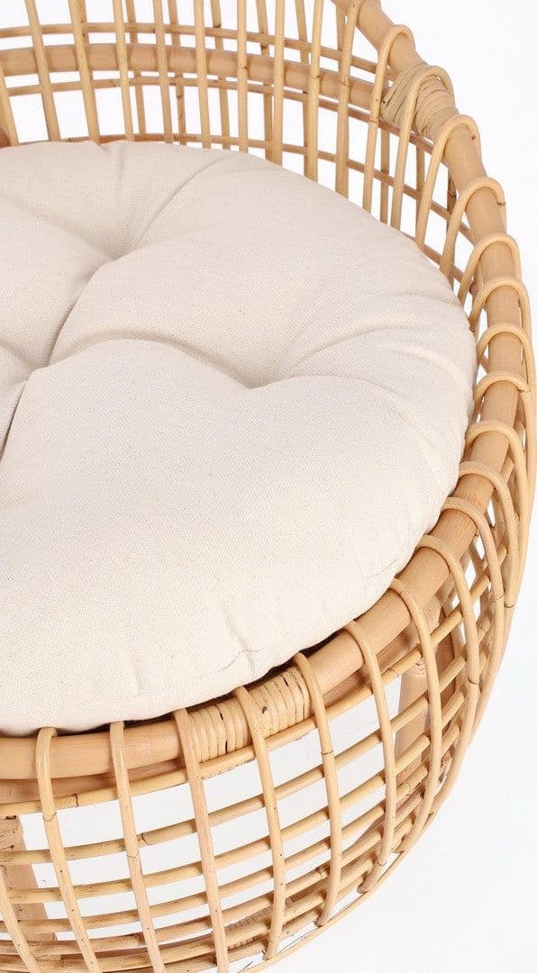 Poltrona "Camaleonte" con struttura in rattan e cuscino in Poltrone Decor Space - Altamura, commercioVirtuoso.it