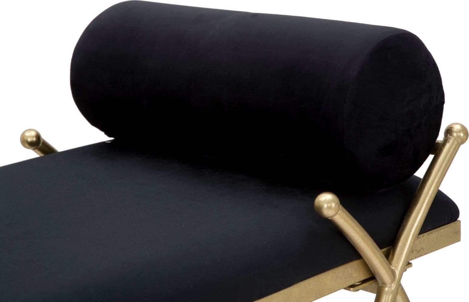 Panca "Ribbon" in poliestere gambe in metallo color oro per interni in Panche contenitore Decor Space - Altamura, commercioVirtuoso.it