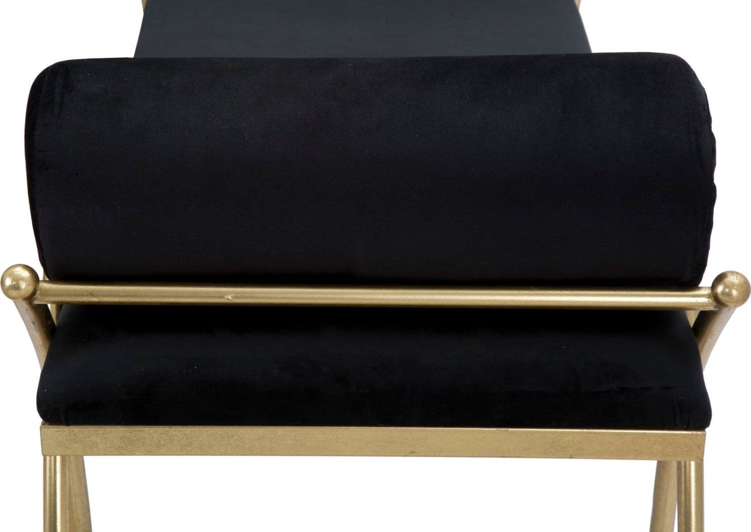 Panca "Ribbon" in poliestere gambe in metallo color oro per interni in Panche contenitore Decor Space - Altamura, commercioVirtuoso.it