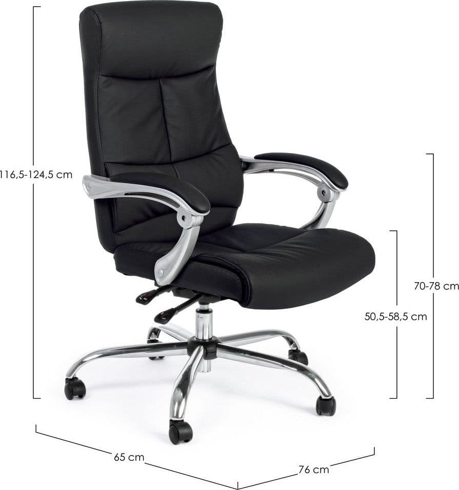 Sedia "Lisbona" da ufficio ergonomica con braccioli, altezza regolabile, schienale reclinabile in Poltrone Decor Space - Altamura, commercioVirtuoso.it