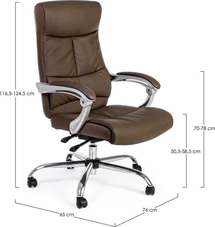Sedia "Lisbona" da ufficio ergonomica con braccioli, altezza regolabile, schienale reclinabile in Poltrone Decor Space - Altamura, commercioVirtuoso.it
