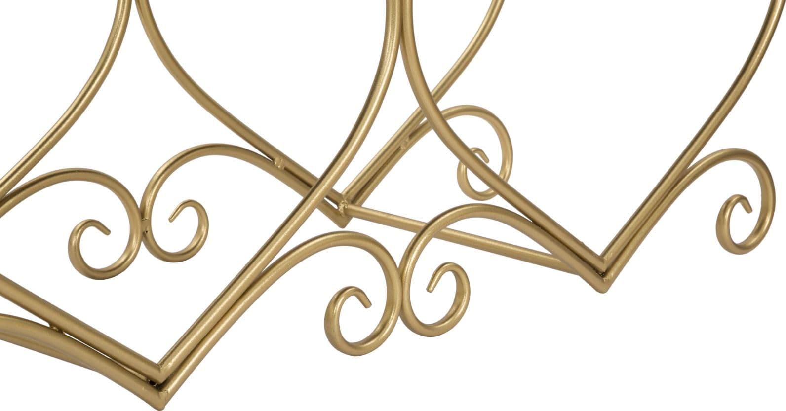 Panca "Heart" in poliestere struttura in metallo color oro per interni in Panche contenitore Decor Space - Altamura, commercioVirtuoso.it